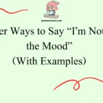 Other Ways to Say “I’m Not in the Mood”