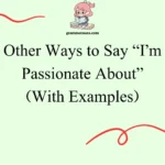Other Ways to Say “I’m Passionate About”