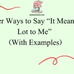 Other Ways to Say “It Means a Lot to Me”