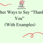 Other Ways to Say “Thank You”
