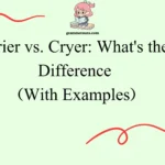 Crier vs. Cryer: What's the Difference 