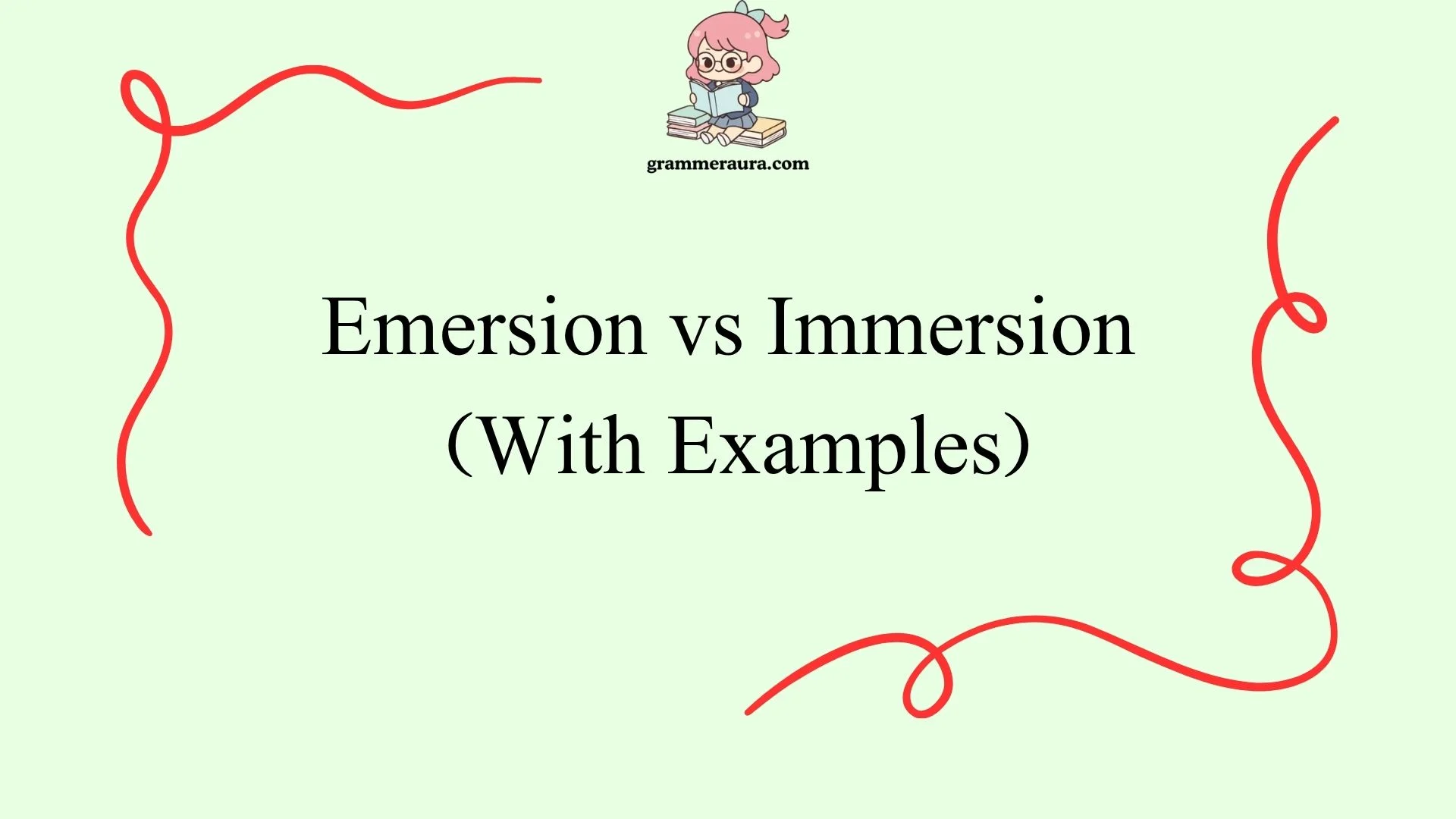 Emersion vs Immersion