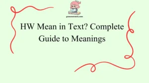 HW Mean in Text