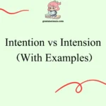 Intention vs Intension: