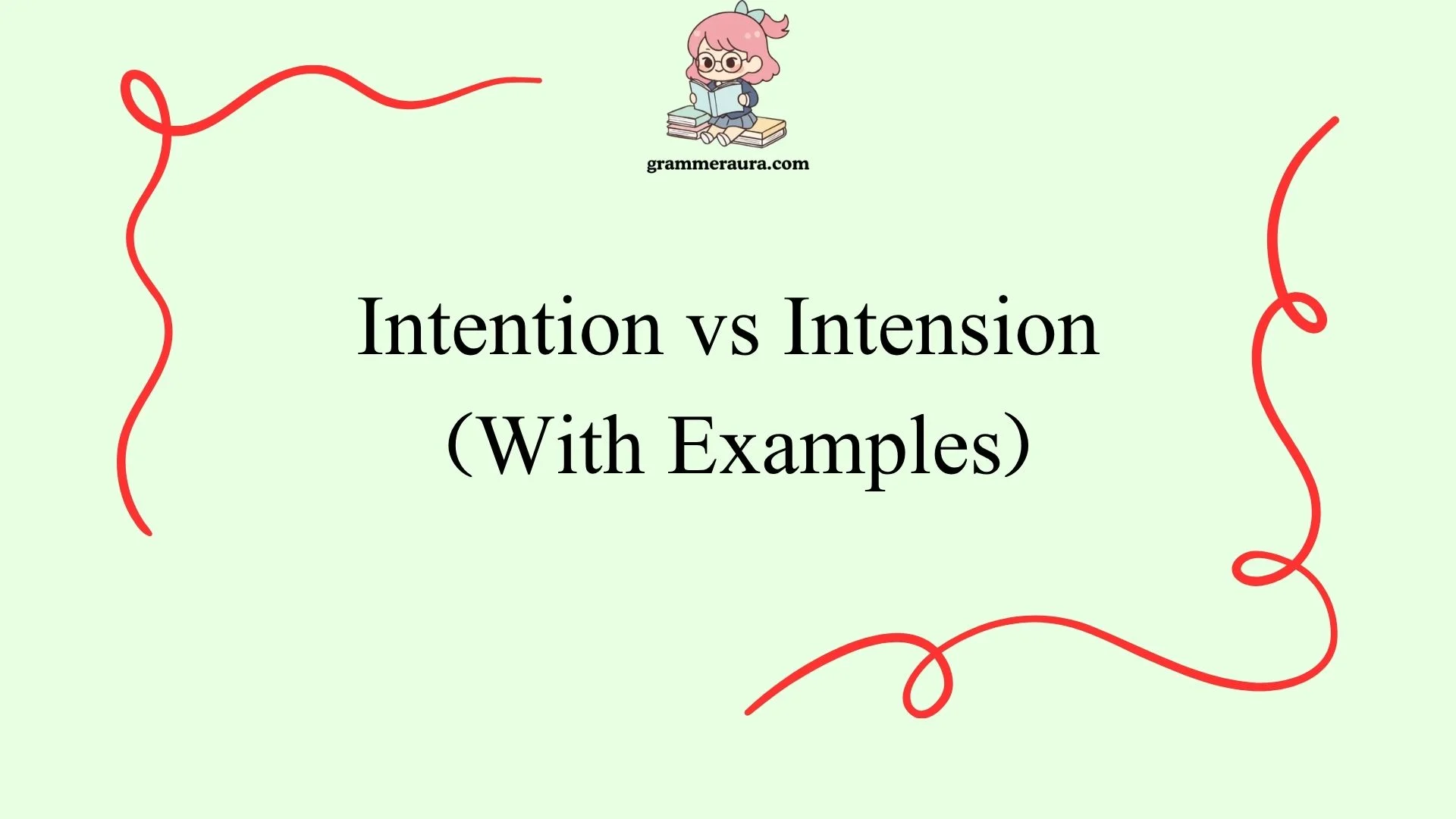 Intention vs Intension: 