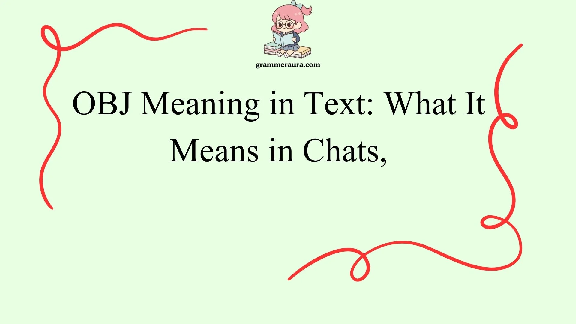 OBJ Meaning in Text