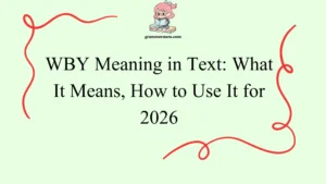 WBY Meaning in Text: What It Means, How to Use It