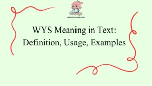 WYS Meaning in Text: Definition, Usage, Examples